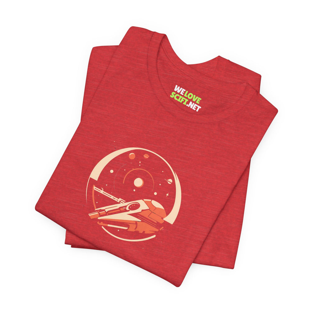 Space Station Sci-Fi T-Shirt | Unique Space Art Design