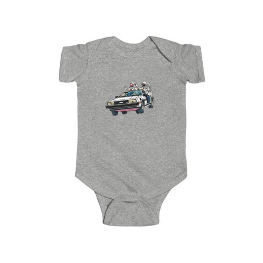 Delorean Baby Bodysuit - Sci-Fi Clothing for Kids