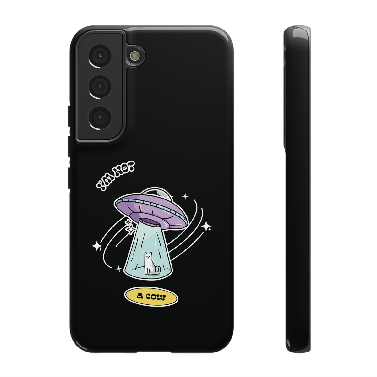 Sci-Fi UFO Samsung Galaxy Mobile Cases - Funny Roswell Cow