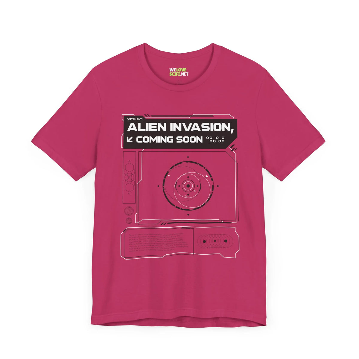 Alien Invasion Coming Soon Sci-Fi T-Shirt-welovescifi.net