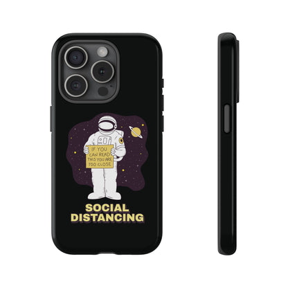 Social Distancing Astronaut iPhone Cases