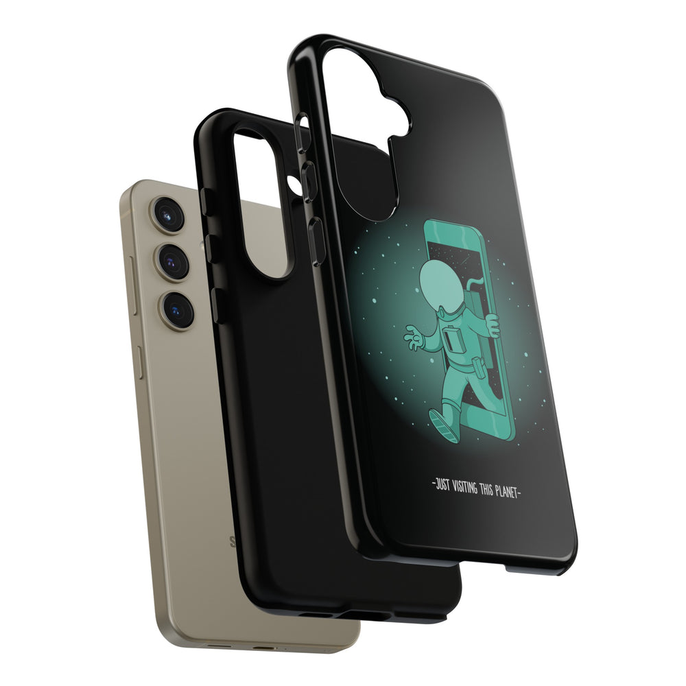 Funny Astronaut Mobile Cases - Just Visiting This Planet