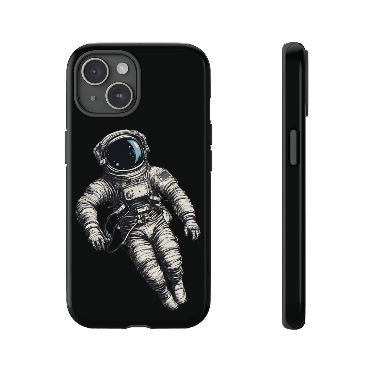 Floating Astronaut SpaceArt Sci-Fi Tough iPhone Mobile Cases