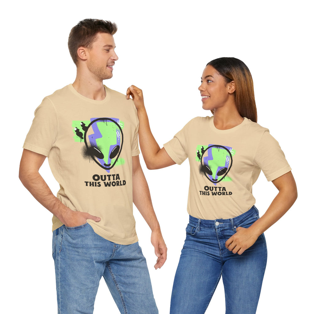 Outta This World UFO Sci-Fi T-Shirt - Unique Alien Apparel