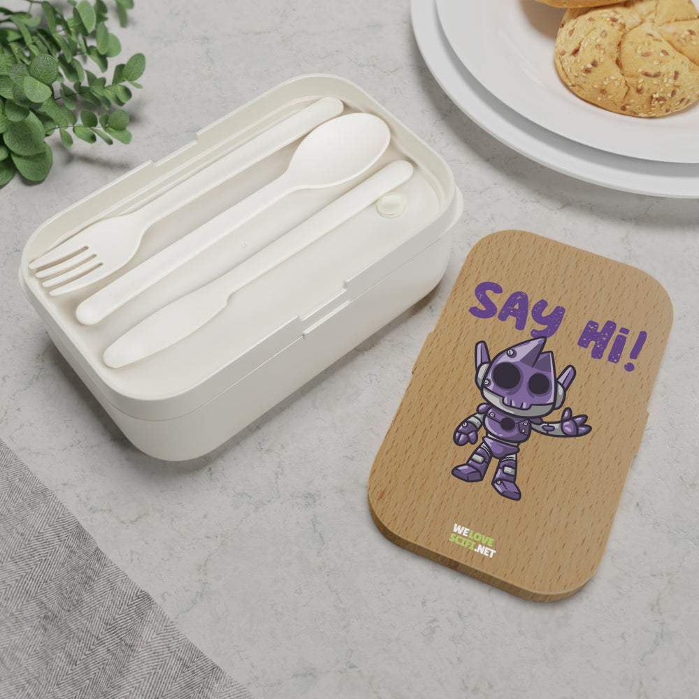 Funny Alien Lunch Box | Say Hi Bento Container for Kids