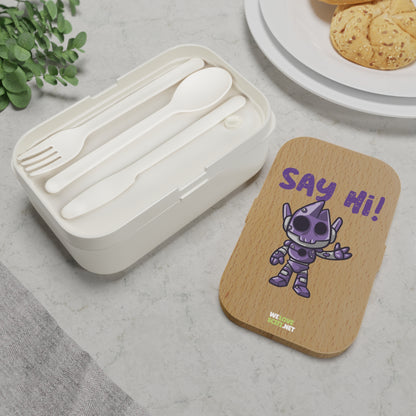 Funny Alien Lunch Box | Say Hi Bento Container for Kids