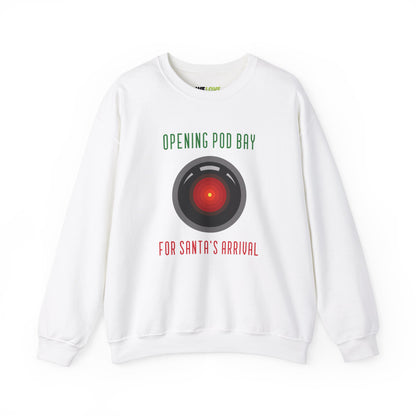 Opening Pod Bay Funny HAL9000 Christmas Crewneck Sweatshirt-welovescifi.net