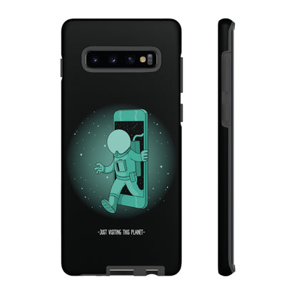 Funny Astronaut Mobile Cases - Just Visiting This Planet