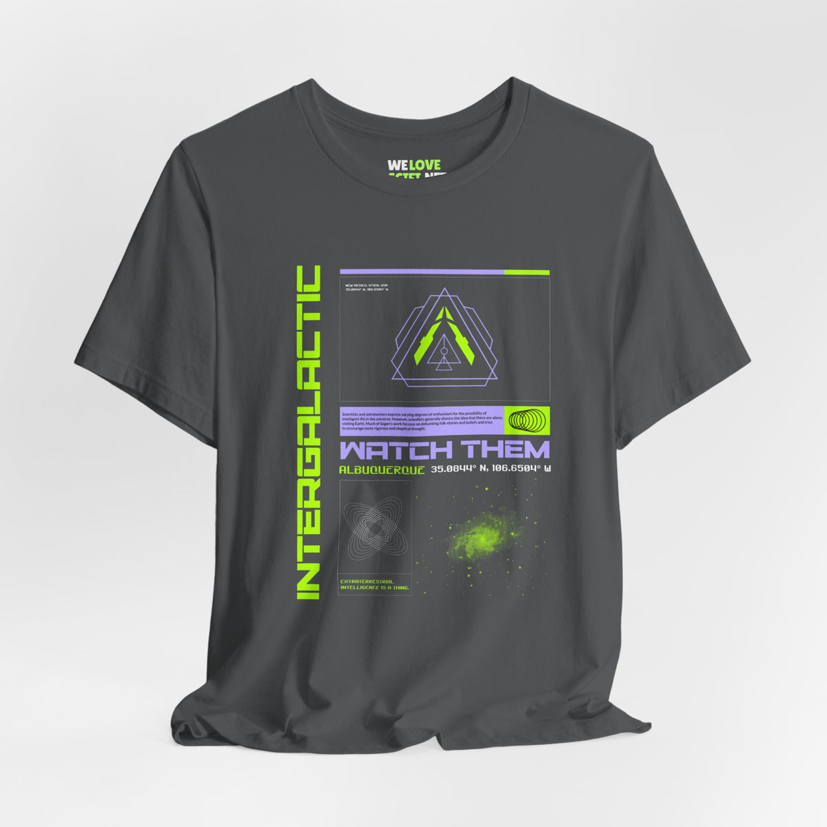 Intergalactic UFOs Sci-Fi T-Shirt | Unique Sci-Fi Apparel