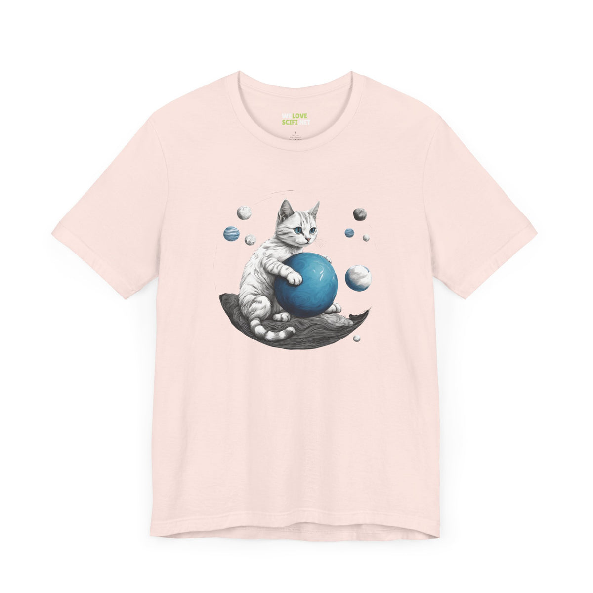 Space Player Cat Sci-Fi T-Shirt | Unique Sci-Fi Tees