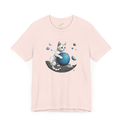 Space Player Cat Sci-Fi T-Shirt | Unique Sci-Fi Tees