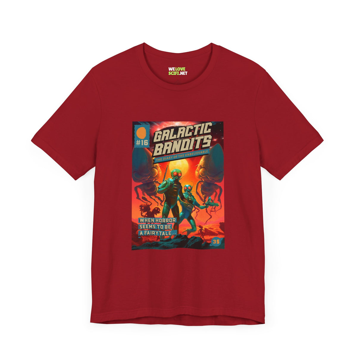 Galactic Bandits Retro Sci-Fi T-Shirt-welovescifi.net