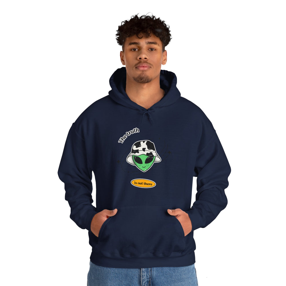 Funny Cow Alien Hoodie - The Truth is Out There 