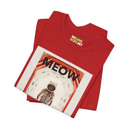 Funny Cat Astronaut T-Shirt - Meow Movie Inspired Sci-Fi Tee