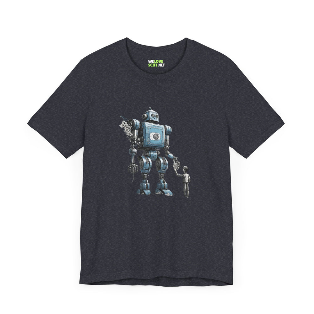 Bringing You Flower Robot SpaceArt SciFi T-Shirt-welovescifi