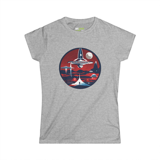 Let's Escape SpaceArt Sci-Fi Woman's Tee | Sci-Fi Woman Tee