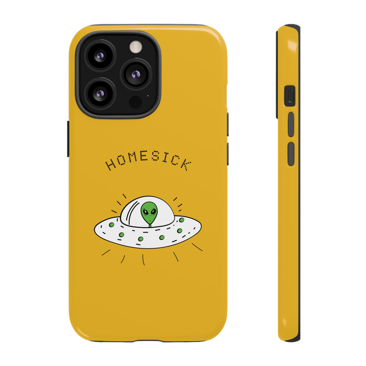 Funny UFO iPhone Cases Homesick Sci-Fi Tough Mobile Covers