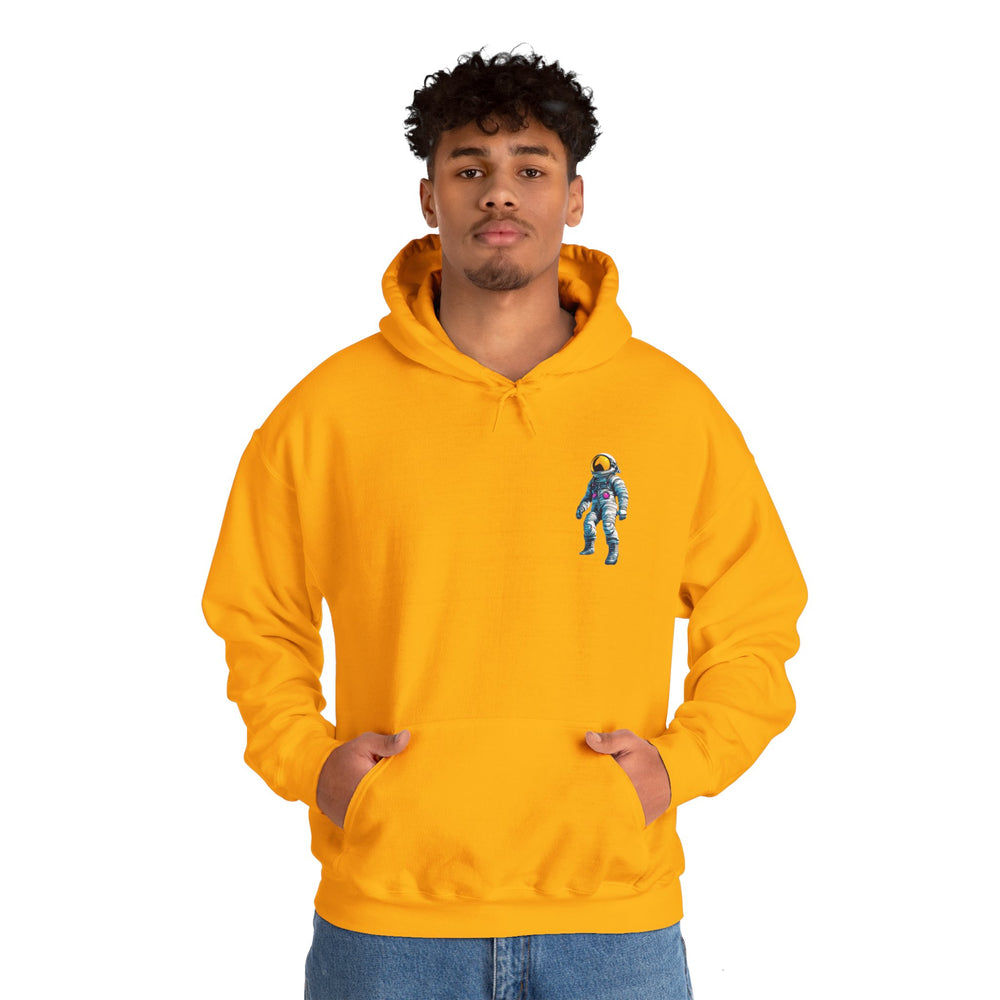 Jump Astronaut Space Art Hoodie - Sci-Fi Adventure Apparel