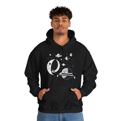 Space Station No283 SpaceArt Sci-Fi Hoodie