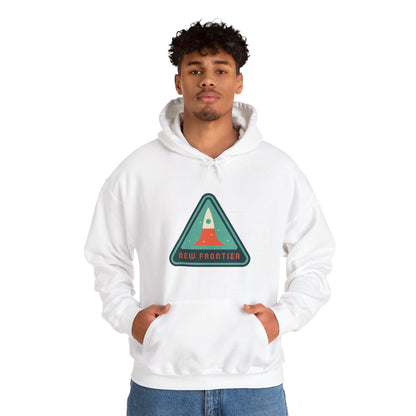 New Frontier Sign Retro Sci-Fi Hoodie | Retro Sci-Fi Hoodie