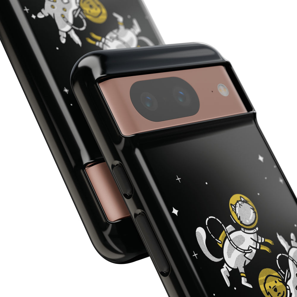 Astronaut Google Pixel Case | Funny Dog and Cat Sci-Fi 