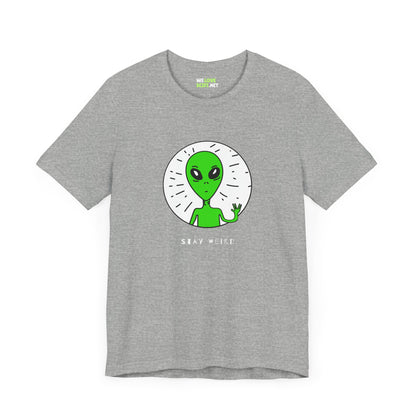 funny UFO t-shirt-Stay Weird Funny UFO Sci-Fi T-Shirt