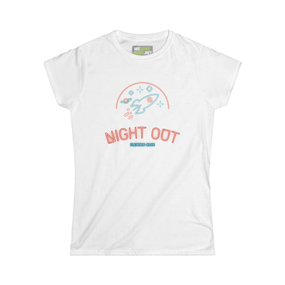 Night Out Neon Sign Sci-Fi Woman's Tee Perfect Sci-Fi Style