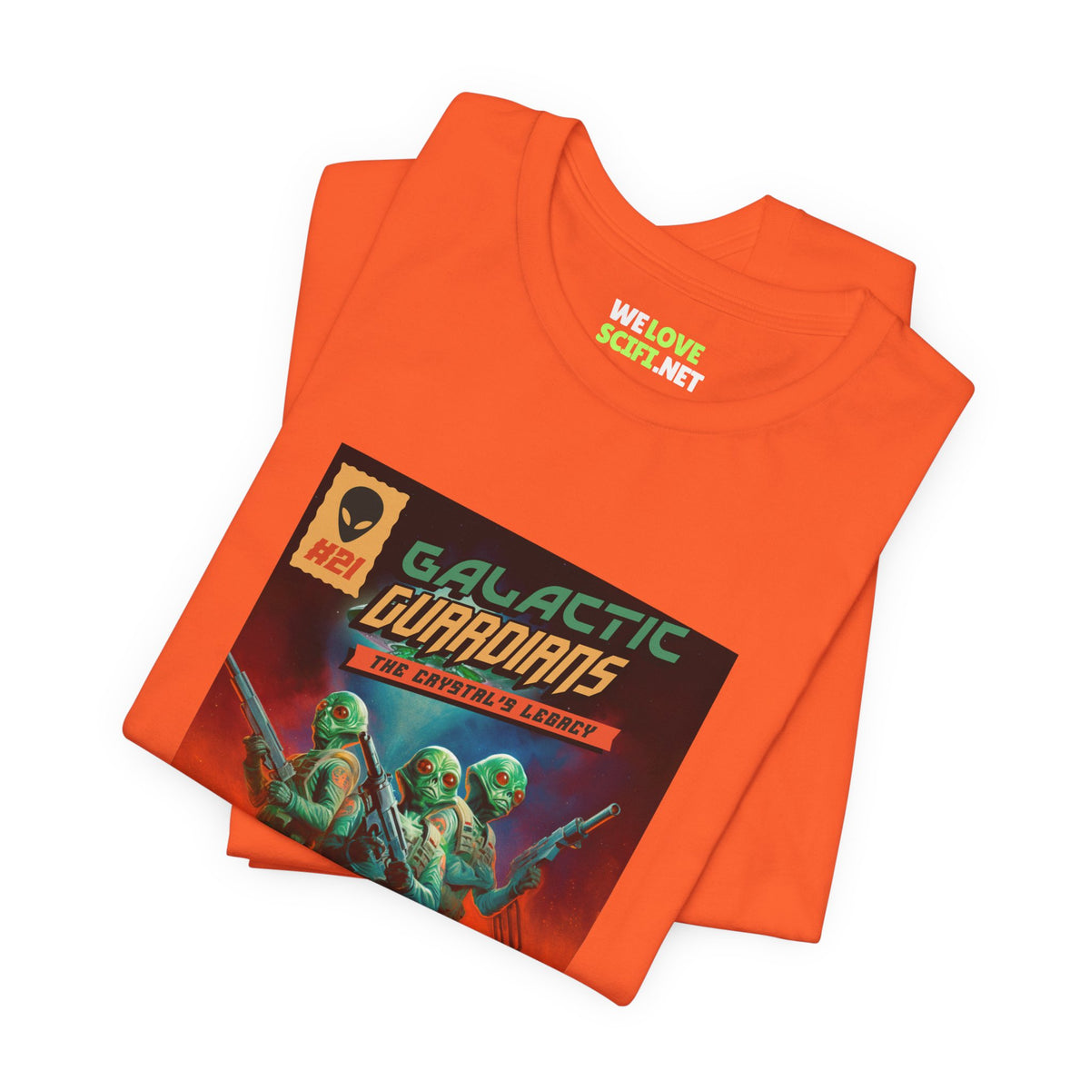 Galactic Guardians Retro Sci-Fi T-Shirt-welovescifi.net