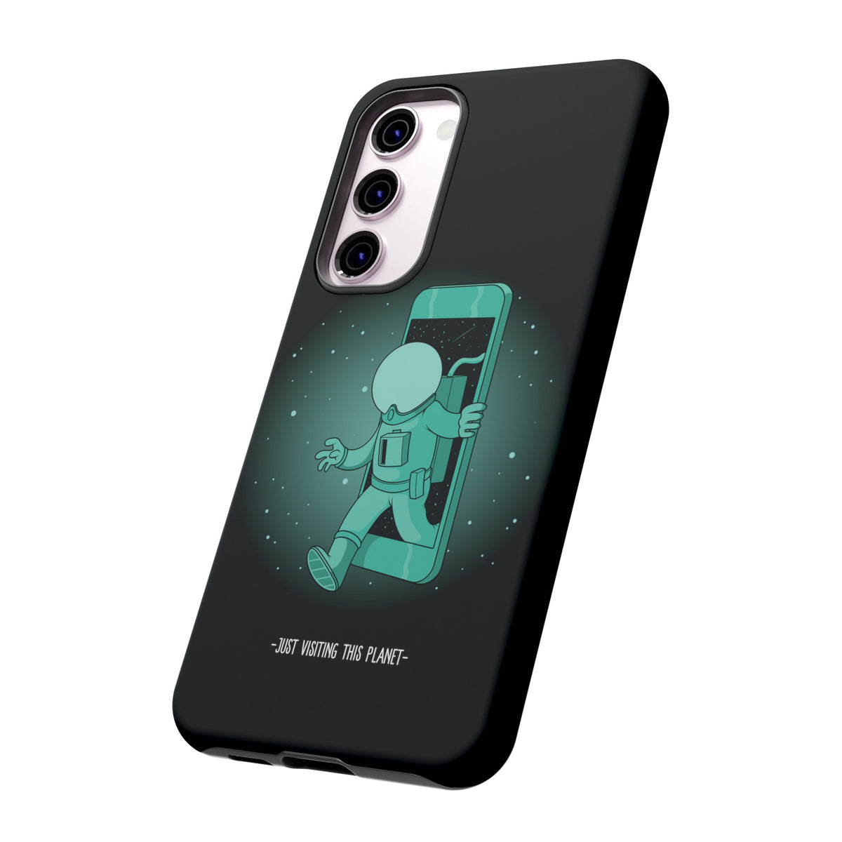 Funny Astronaut Mobile Cases - Just Visiting This Planet