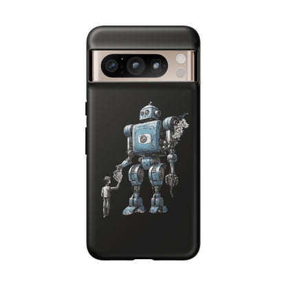 Flowers Robot SpaceArt Tough Google Pixel Mobile Cases