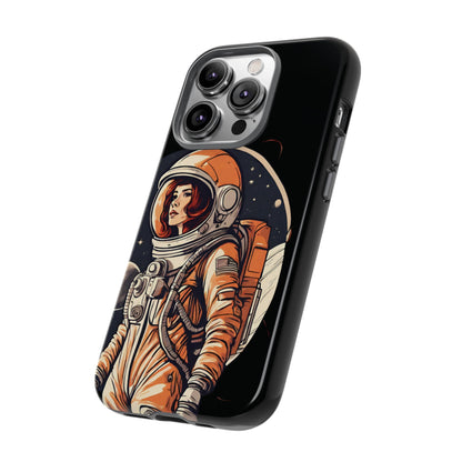 Spacegirl Astronaut Tough iPhone Mobile Cases WeLoveSciFi