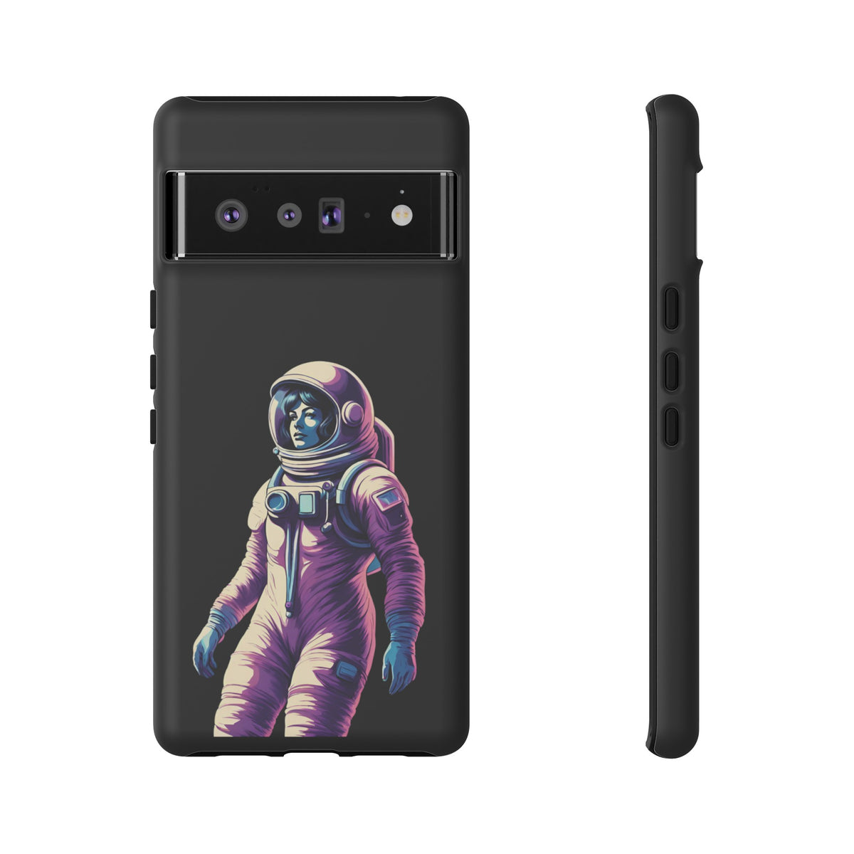 Floating Astronaut Girl Tough Google Pixel Mobile Cases