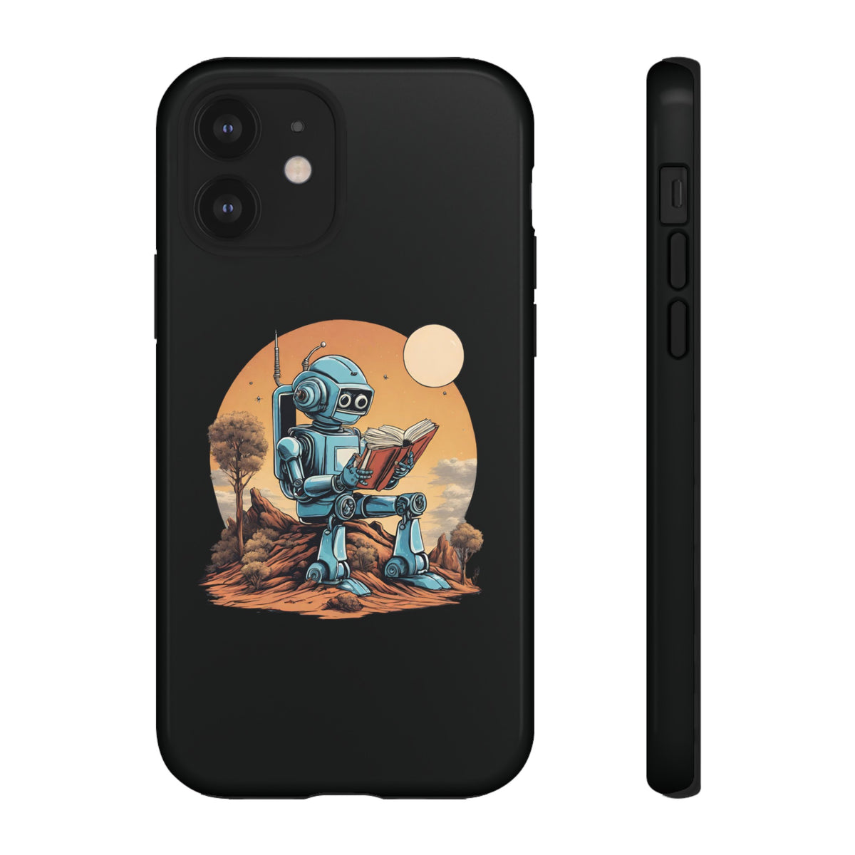 Humans Robot SpaceArt iPhone Cases - Tough Mobile Protection