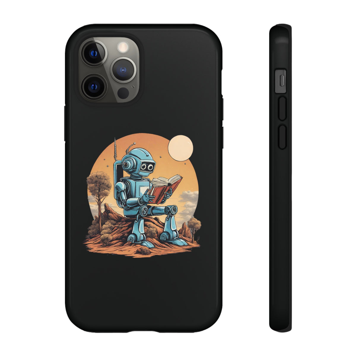 Humans Robot SpaceArt iPhone Cases - Tough Mobile Protection