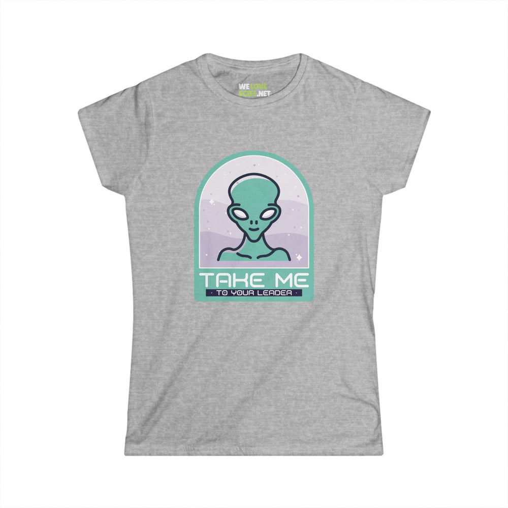 funny alien tee-Funny Alien Woman's Tee