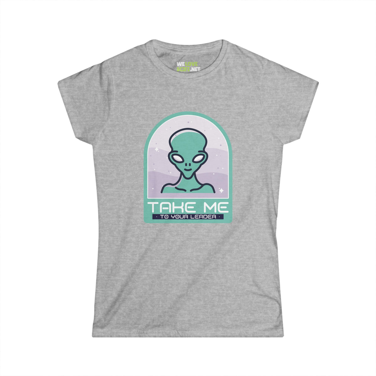 funny alien tee-Funny Alien Woman's Tee