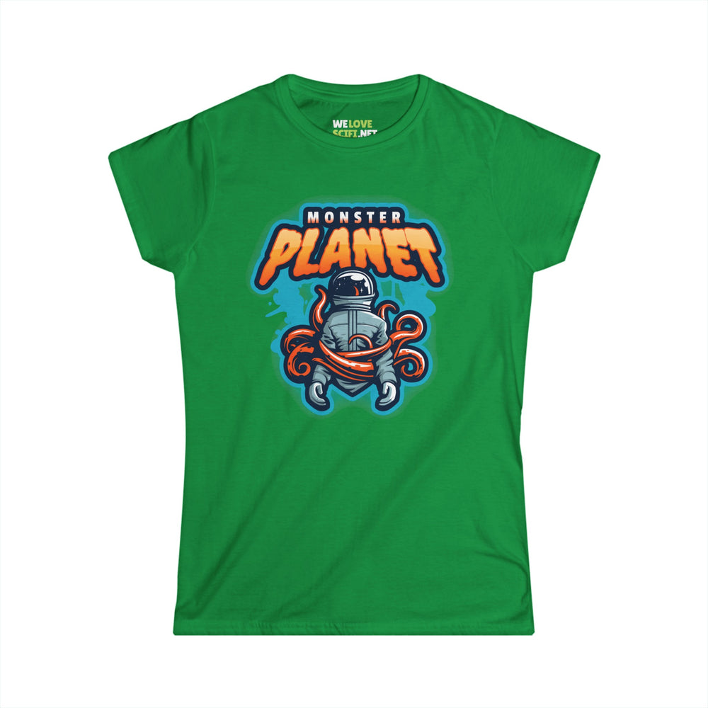 Monster Planet Astronaut Woman Tee | Sci-Fi Women's T-Shirt