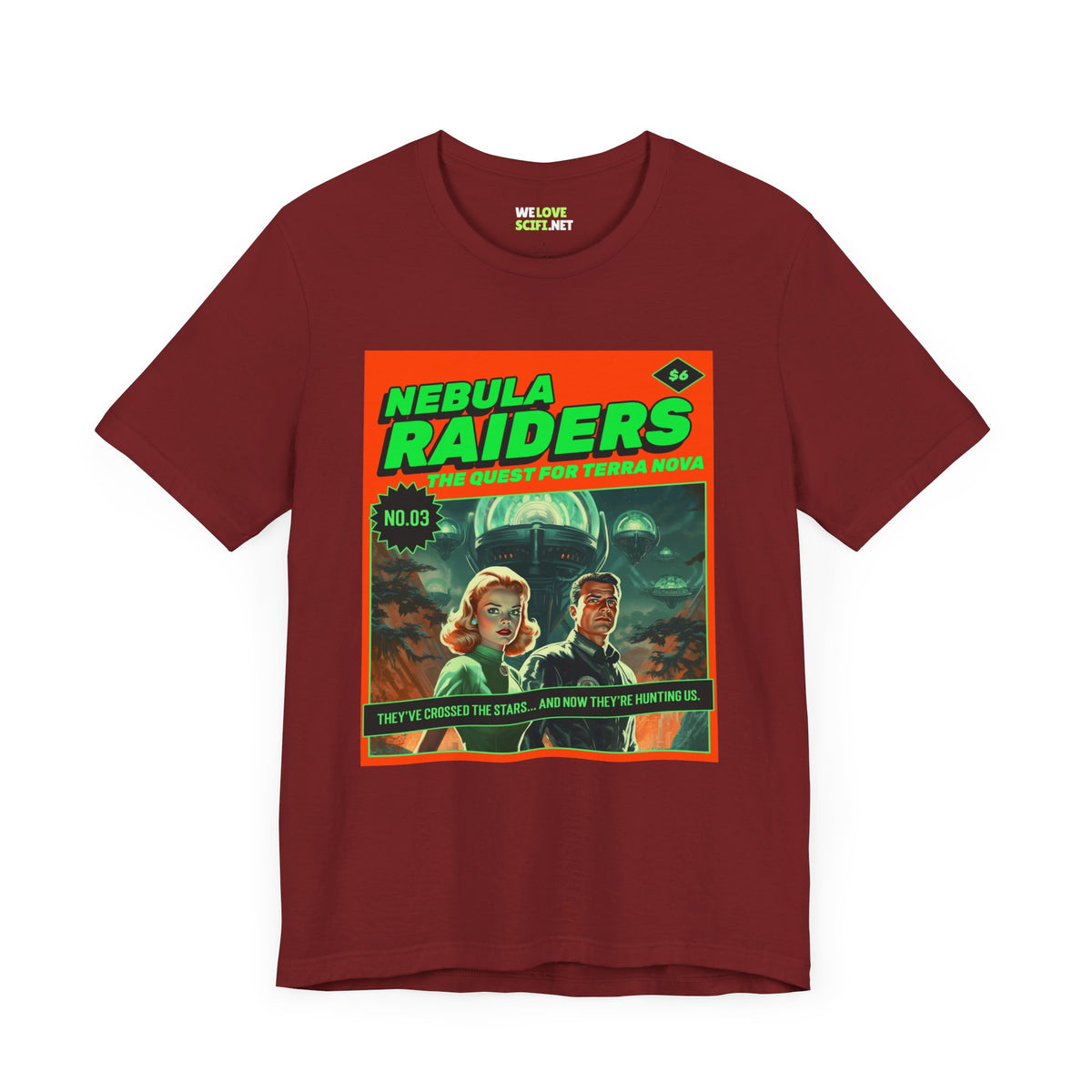 Nebula Raiders Retro Sci-Fi T-Shirt | Retro Sci-Fi T-Shirt