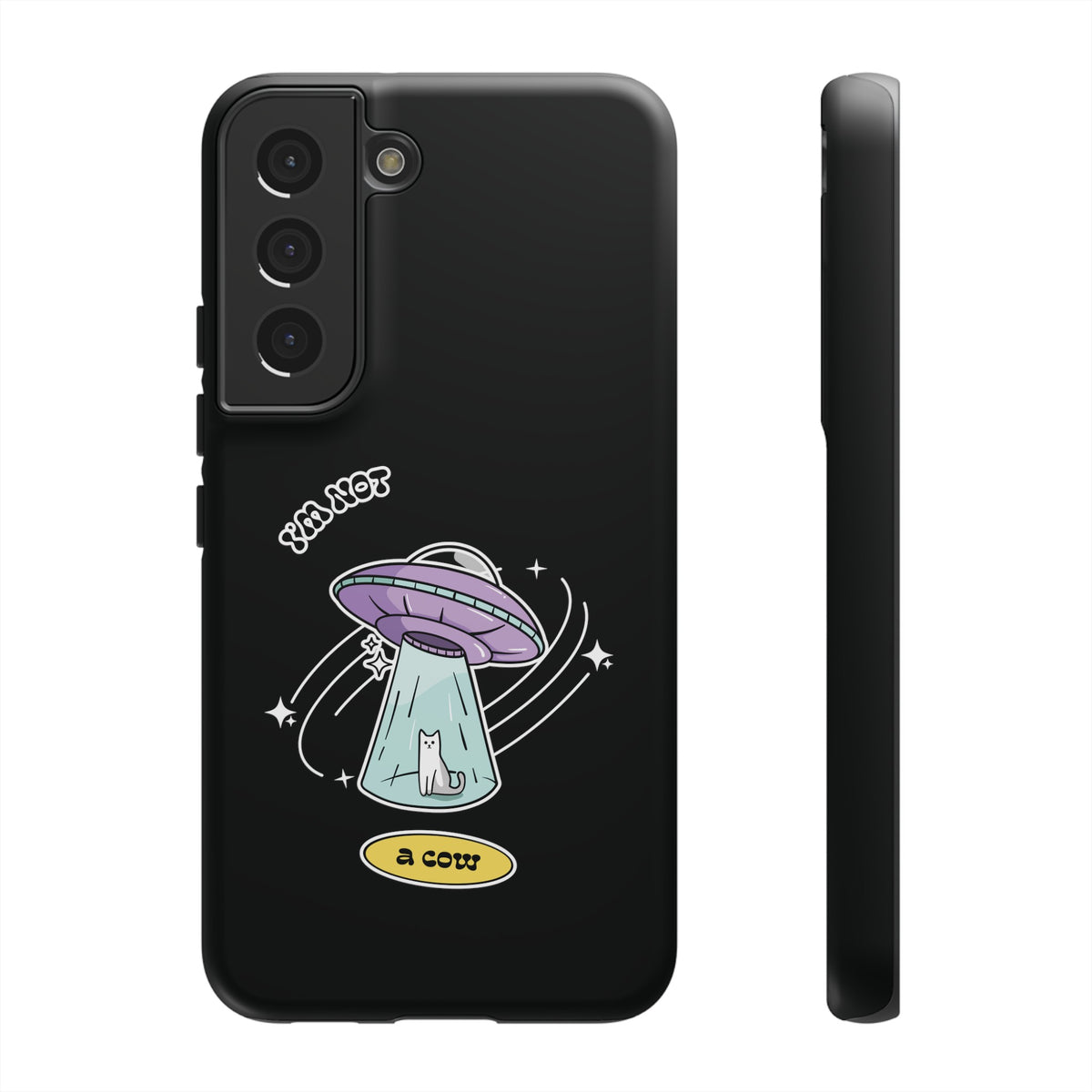 Sci-Fi UFO Samsung Galaxy Mobile Cases - Funny Roswell Cow