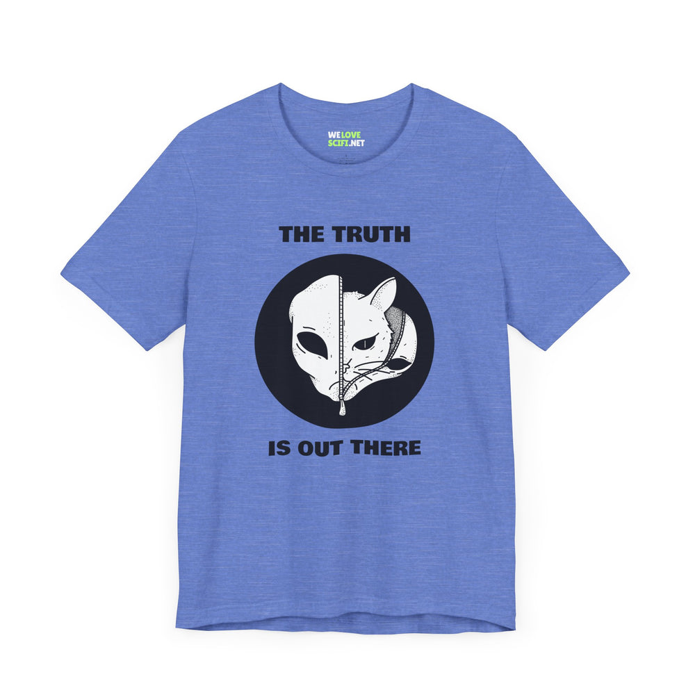 UFO t-shirt-The Truth is Out There Cat UFO Sci-Fi T-Shirt