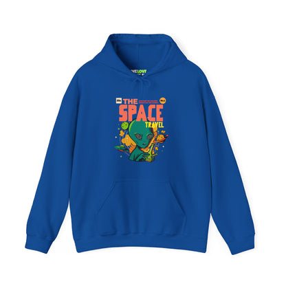 Retro Sci-Fi Hoodie | Space Travel Retro Comic Alien Hoodie