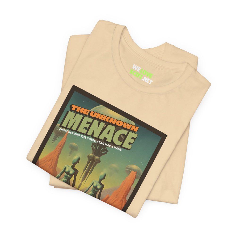 The Unknown Menace Retro Sci-Fi T-Shirt-welovescifi.net