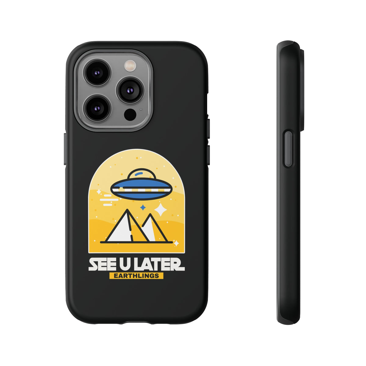 Funny UFO iPhone Cases - See You Later Earthlings