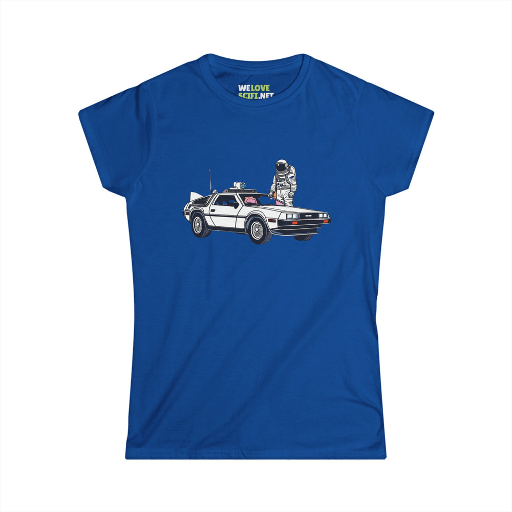 Delorean Astronaut Woman's Tee Let's Take a Ride WeLoveSciFi