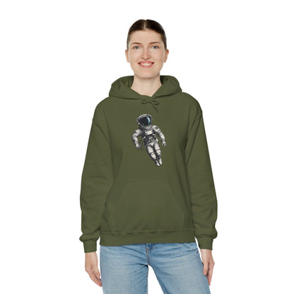 Floating Astronaut SpaceArt Sci-Fi Hoodie-welovescifi.net