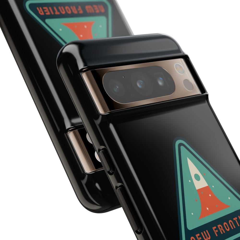 Retro Sci-Fi Google Pixel Cases | New Frontier Retro Sign