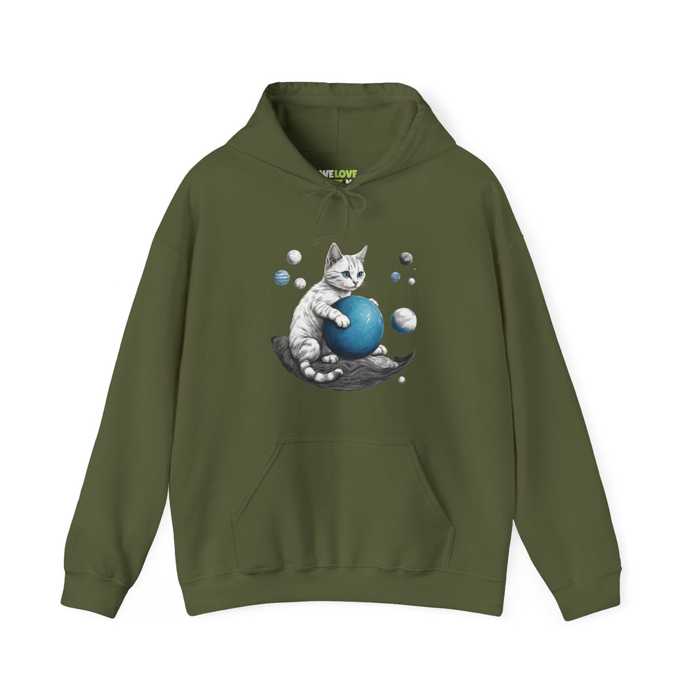 Space Player Cat 2 Sci-Fi Hoodie - Sci-Fi Hoodie