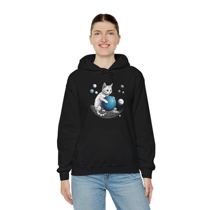 Space Player Cat 2 Sci-Fi Hoodie - Sci-Fi Hoodie