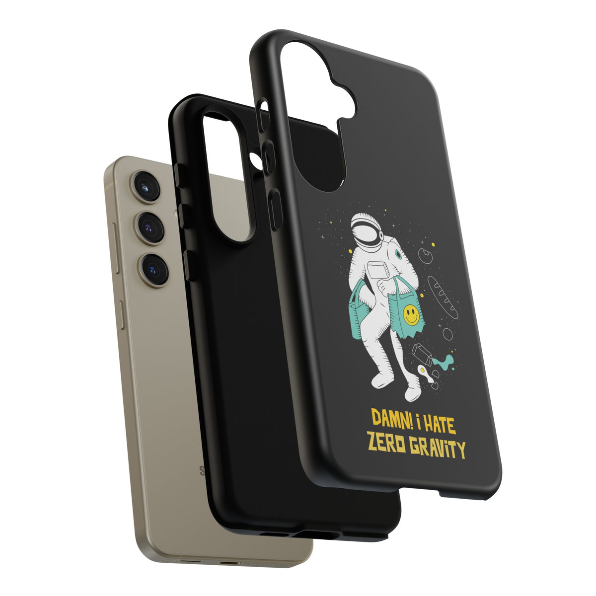 Zero Gravity Funny Astronaut Sci-Fi Tough Samsung Galaxy Mobile Cases-welovescifi.net