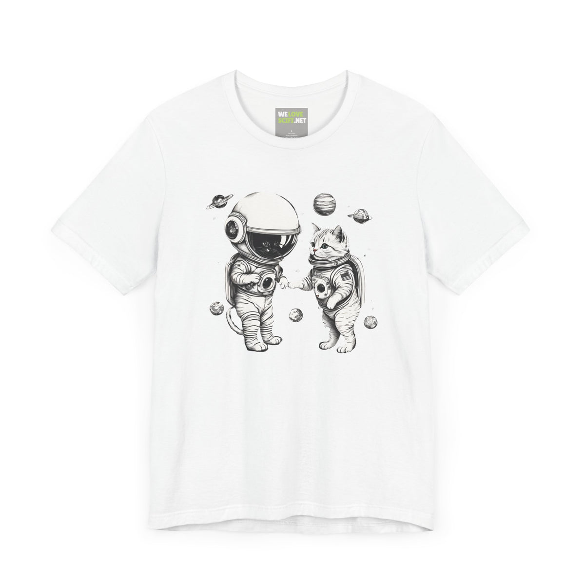 Space Kitties Sci-Fi T-Shirt | Astronaut Cats Tee